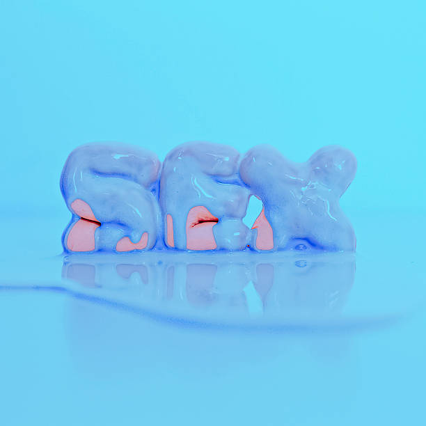 istock Neon Letters Sex Vanilla emotions on blue background 485886538