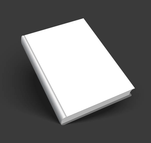 blank cover of book on dark