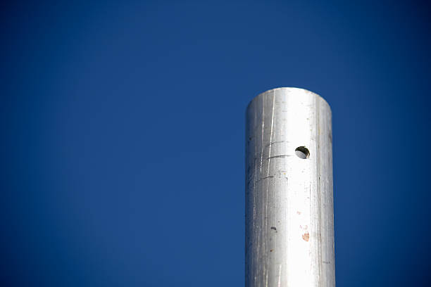 istock Close up of the Pipe at the Construction Site 485889136