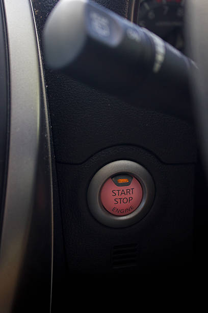 istock signal switch. Car interior detail. 485891064
