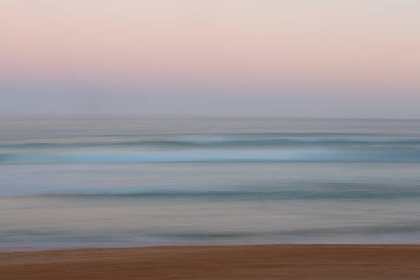 istock Abstract sunrise ocean background with blurred panning motion 485891542