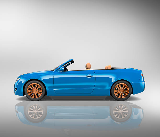 istock Car Convertible Transportation 3D Illustration Concept 485892362