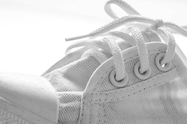 istock White sneakers running shoes 485892908