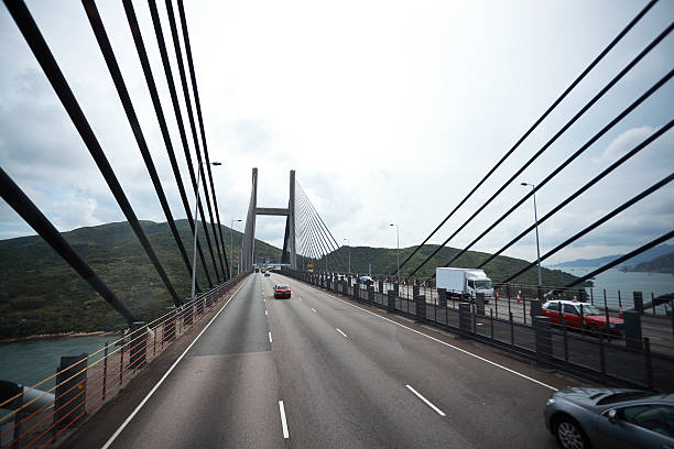 istock On the left side at highway driving route and bridge 485893312