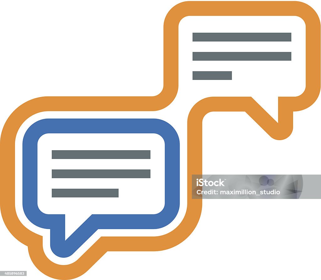 Современный разговор социальные сети сообщества logo icon - Векторная графика Абстрактный роялти-фри