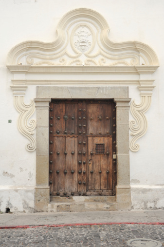 Entrance door at Antigua on Guatemala