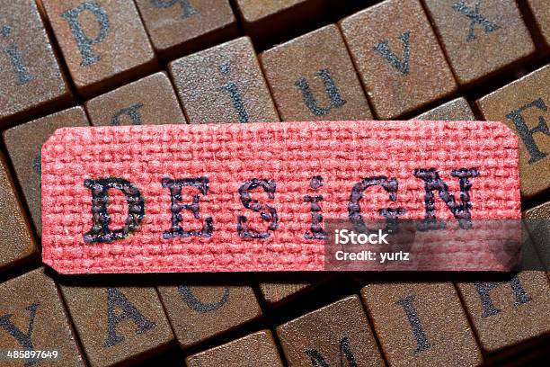 Design Label Stock Photo - Download Image Now - Alphabet, Art And Craft, Canvas Fabric