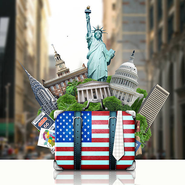 istock USA, landmarks USA, suitcase 485898005