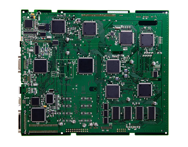 Computer motherboard stock photo