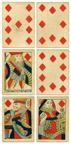 istock King Queen Jack of diamonds 19th century 1850 485907268