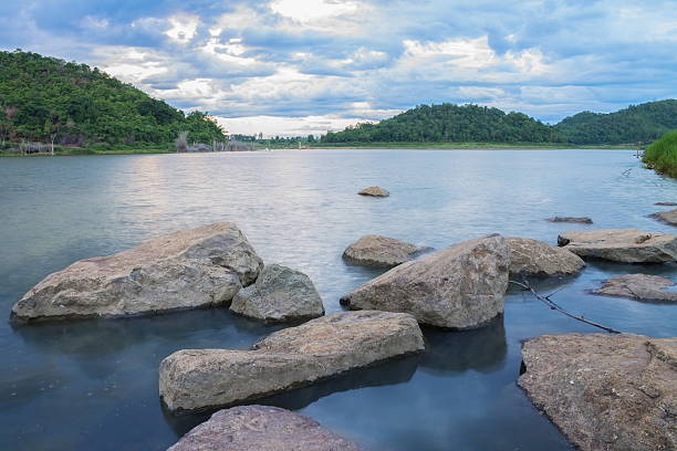 view of HUB EKANG reservoir,Uthai thani Thailand