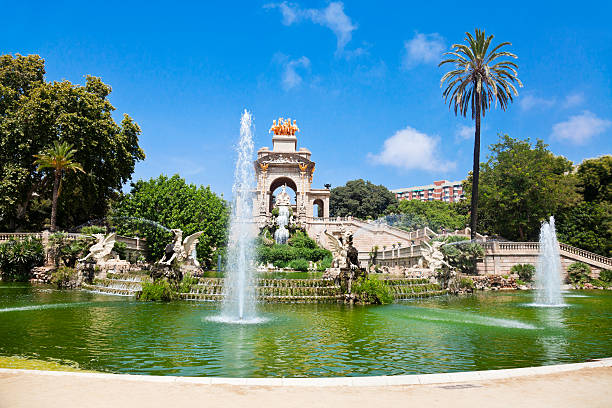 Parc de la Ciutadella in Barcelona Fountain at Parc de la Ciutadella in Barcelona, Spain parc de la ciutadella stock pictures, royalty-free photos & images