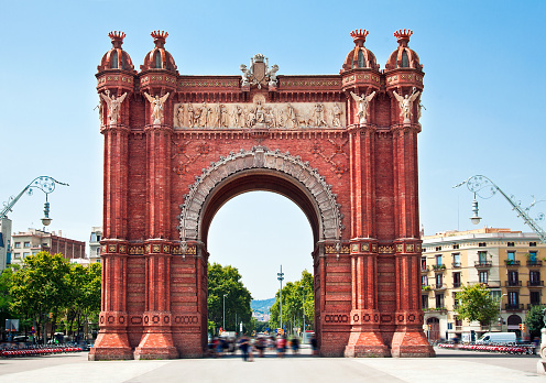 Arc de Triomf in Barcelona, Spain