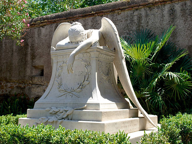 The Angel of Grief is a grave in the Protestant Cementary in Rome, Italy.