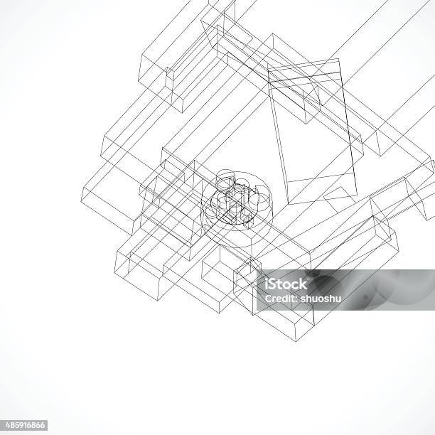 Line Structure Pattern Stock Illustration - Download Image Now - 2015 ...