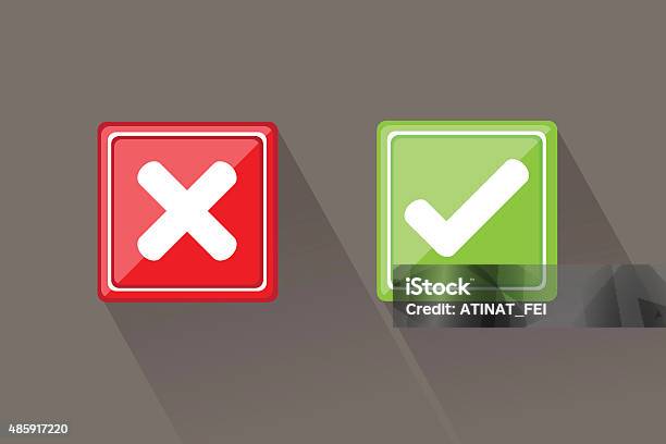 Check Marck Incorrect Check And Wrong Mark Stock Illustration - Download Image Now - 2015 ...