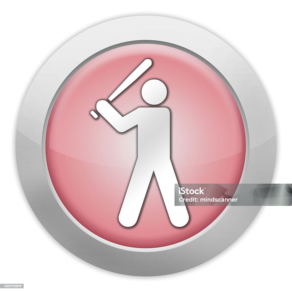 Ícone, botão, pictograma de Basebol - Royalty-free Basebol Ilustração de stock
