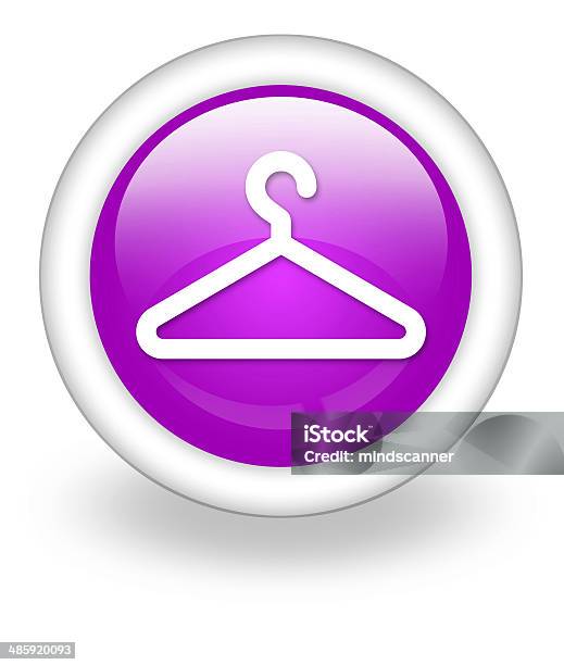 Icon Button Pictogram Coat Hanger Stock Illustration - Download Image Now - Arts Culture and Entertainment, Built Structure, Business