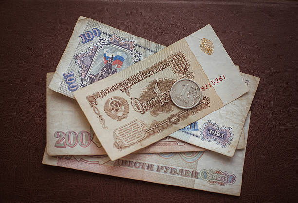 istock Russian money of different ages 485923816