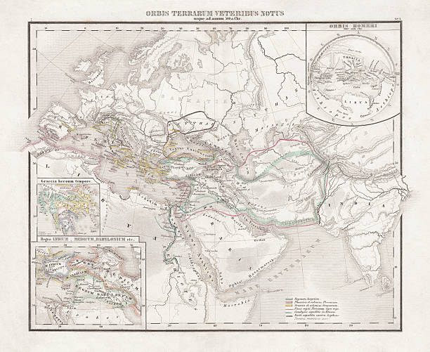 istock Assyria and Phersia Empire c.500 BC, steel engraving, published 1661 485924803