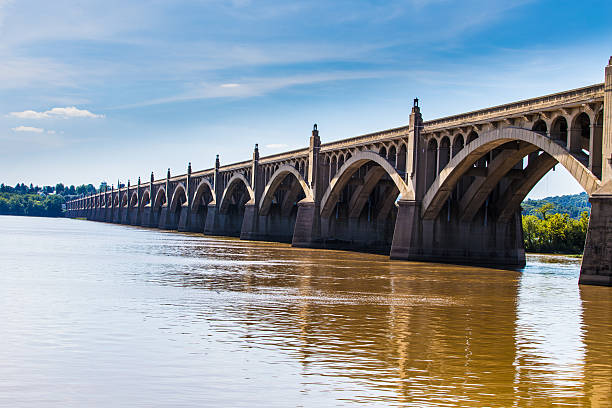 Columbia Wrightsville Bridge stock photo