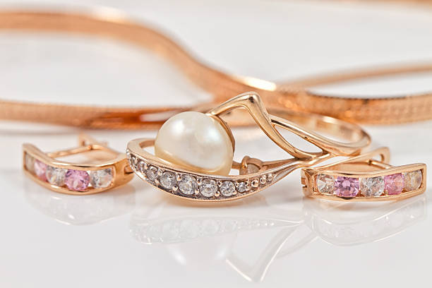 Indian Made Traditional Gold Necklace with Pearls