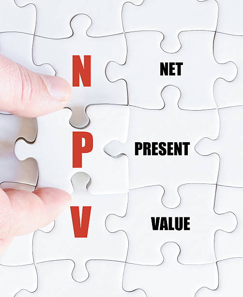 istock Last puzzle piece with Business Acronym NPV 485929620