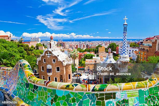 Parc Guell Barcelona Spain Stock Photo - Download Image Now - Barcelona - Spain, Park Guell, Antoni Gaudí