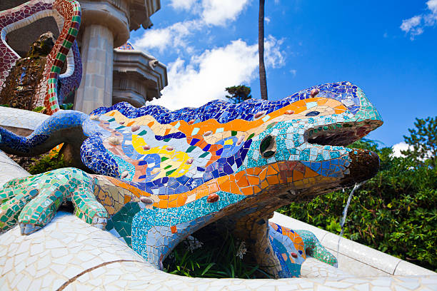 istock Parc Guell Lizard Fountain Gaudi Barcelona, Spain 485934584