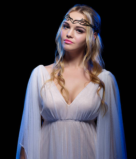 istock Young elf girl isolated 485934592