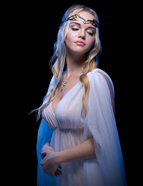 istock Young elf girl isolated 485934610