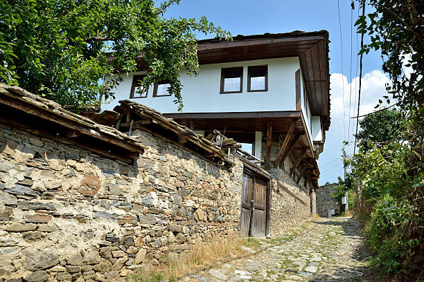 Old traditional Bulgarian House in Dolen village Dolen village, Blagoevgrad province, Bulgaria - August 2, 2015: Old traditional Bulgarian house in Dolen village, Blagoevgrad province, Bulgaria. blagoevgrad province photos stock pictures, royalty-free photos & images