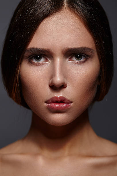 istock Studio portrait of young girl with natural make-up 485938152