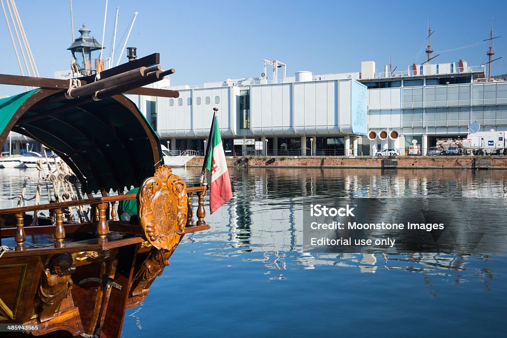 Porto Antico in Genua, Italien - Lizenzfrei Anlegestelle Stock-Foto