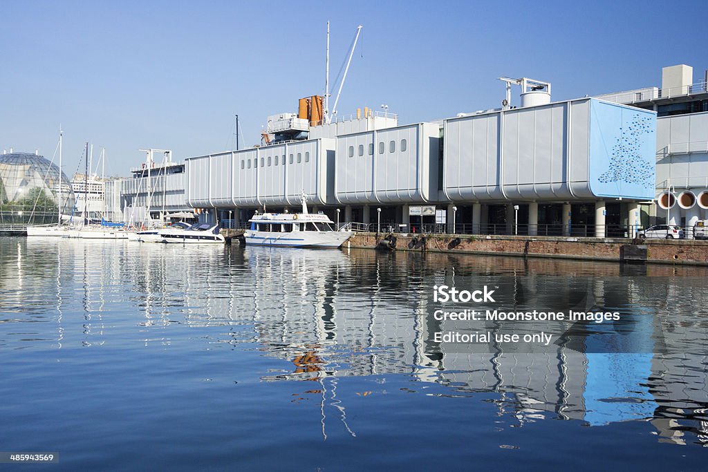 Porto Antico in Genua, Italien - Lizenzfrei Anlegestelle Stock-Foto