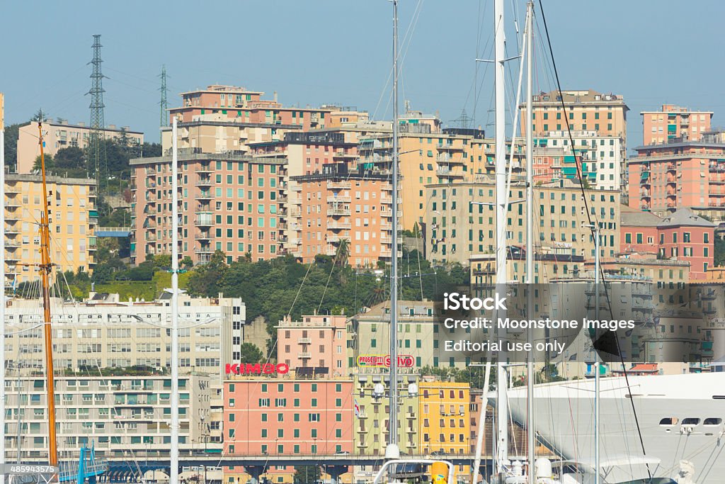 Porto Antico in Genua, Italien - Lizenzfrei Anlegestelle Stock-Foto