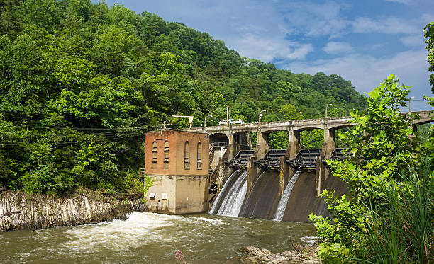 Little River Dam stock photo