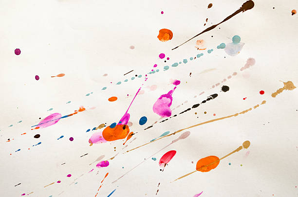 абстрактный акварельный фон - artists canvas creativity multi colored colors стоковые фото и изображения