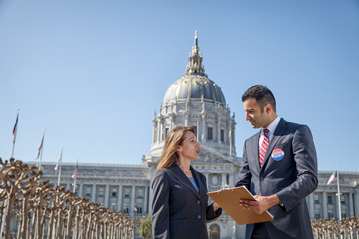 Electioneering at the capitol and getting out the vote