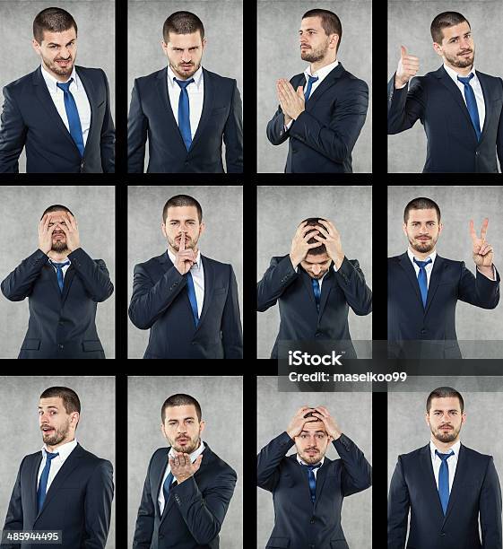 All Emotions Stock Photo - Download Image Now - Facial Expression, Standing Out From The Crowd, Variation