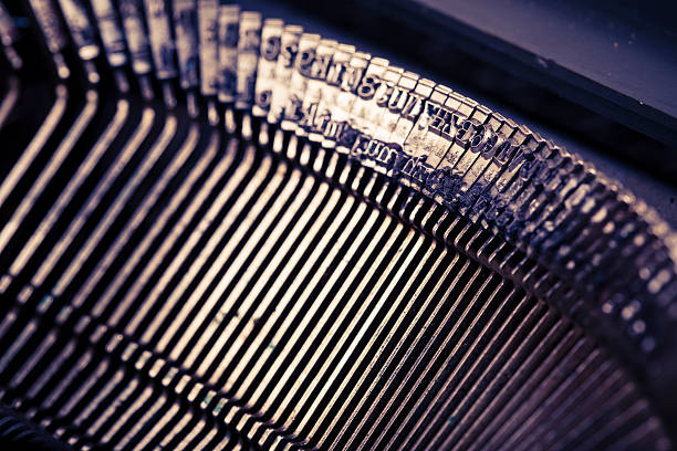 istock closeup of old typewriter letters 485945139