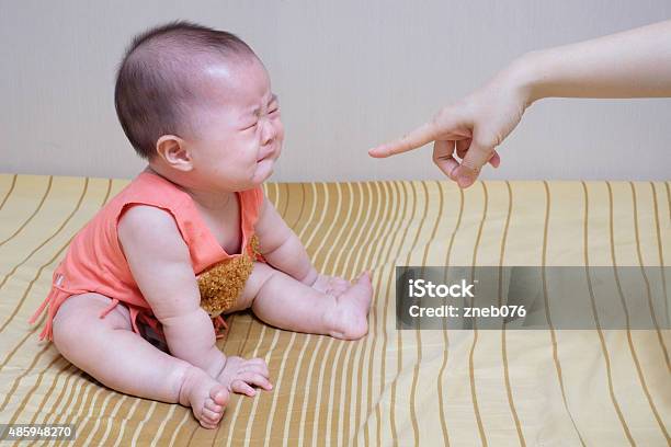 Asian Baby Crying While Mother Scolding Stock Photo - Download Image Now - Scolding, Asia, Baby - Human Age