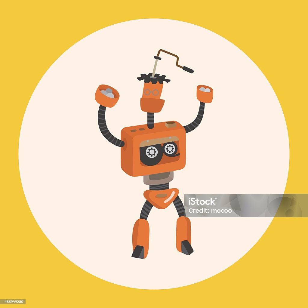 Robotics Theme Vector Robot Theme Elements Vector Eps Stock Illustration - Download Image Now ...