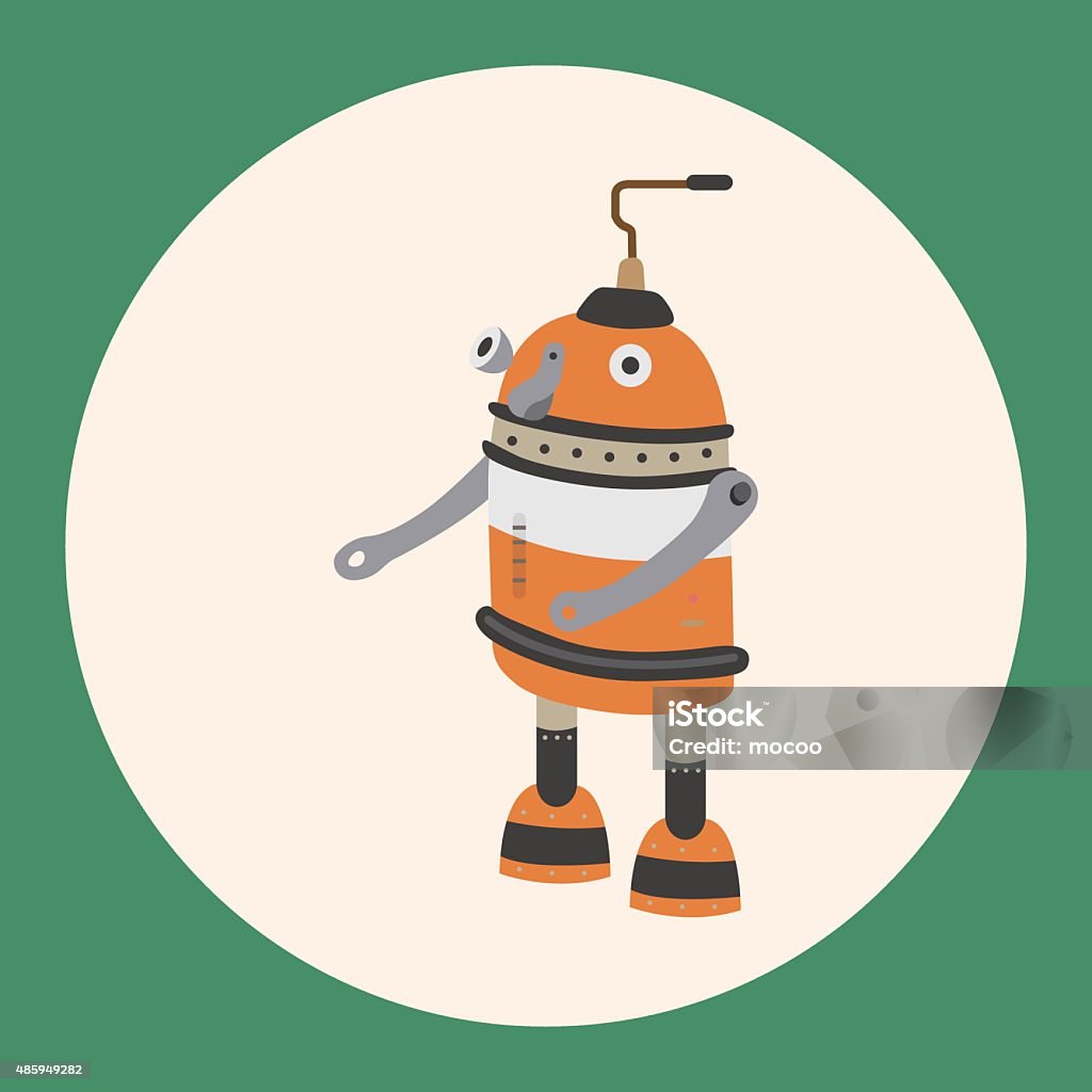Robotics Theme Vector Robot Theme Elements Vector Eps Stock Illustration - Download Image Now ...