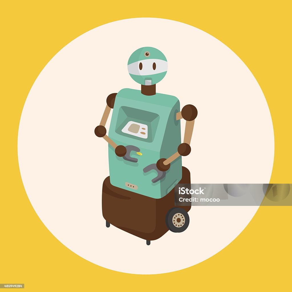 Robotics Theme Vector Robot Theme Elements Vector Eps Stock Illustration - Download Image Now ...