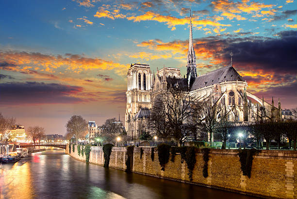 istock Island Cite with cathedral Notre Dame de Paris 485952702