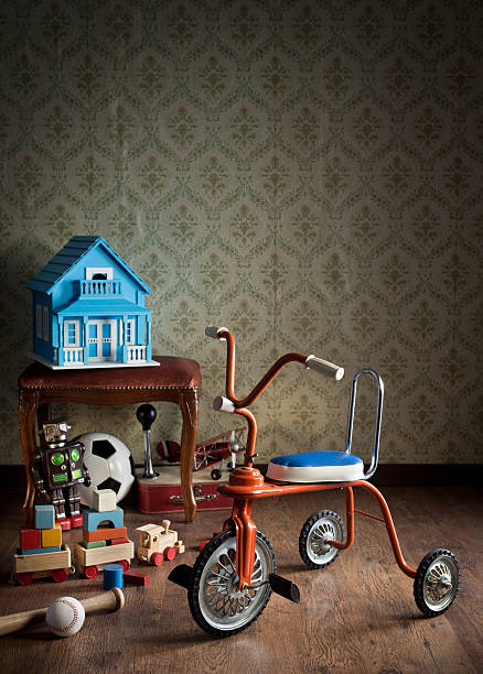 istock Vintage colorful tricycle 485952868
