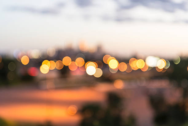 istock Bokeh from Downtown City Lights in Minneapolis 485958792