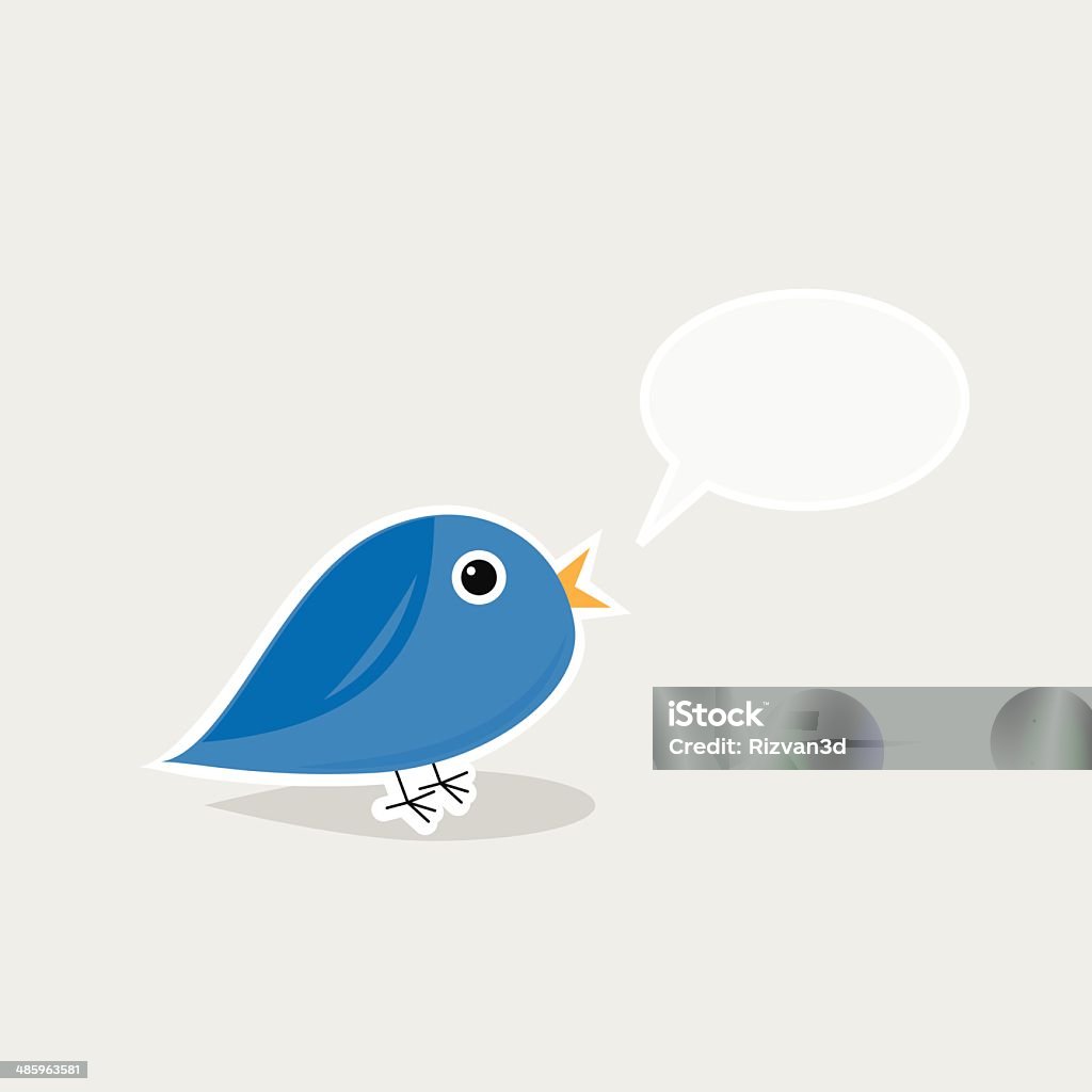 Calling Bird Vector Talking Bird Vector Illustration Stock Illustration - Download Image ...