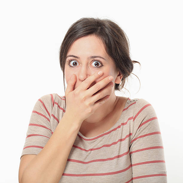 istock Shocked Young Woman Portrait. 485965477